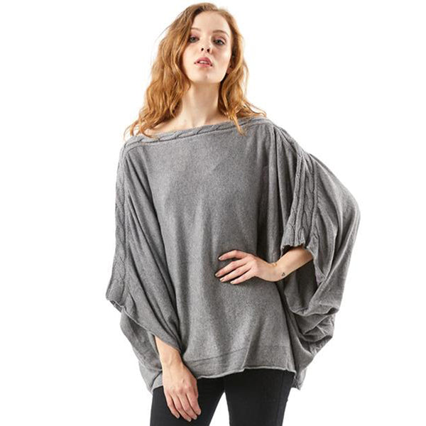 Fall Batwing Sleeve Casual Quantity Oversize Winter Pullover Sweater for Women